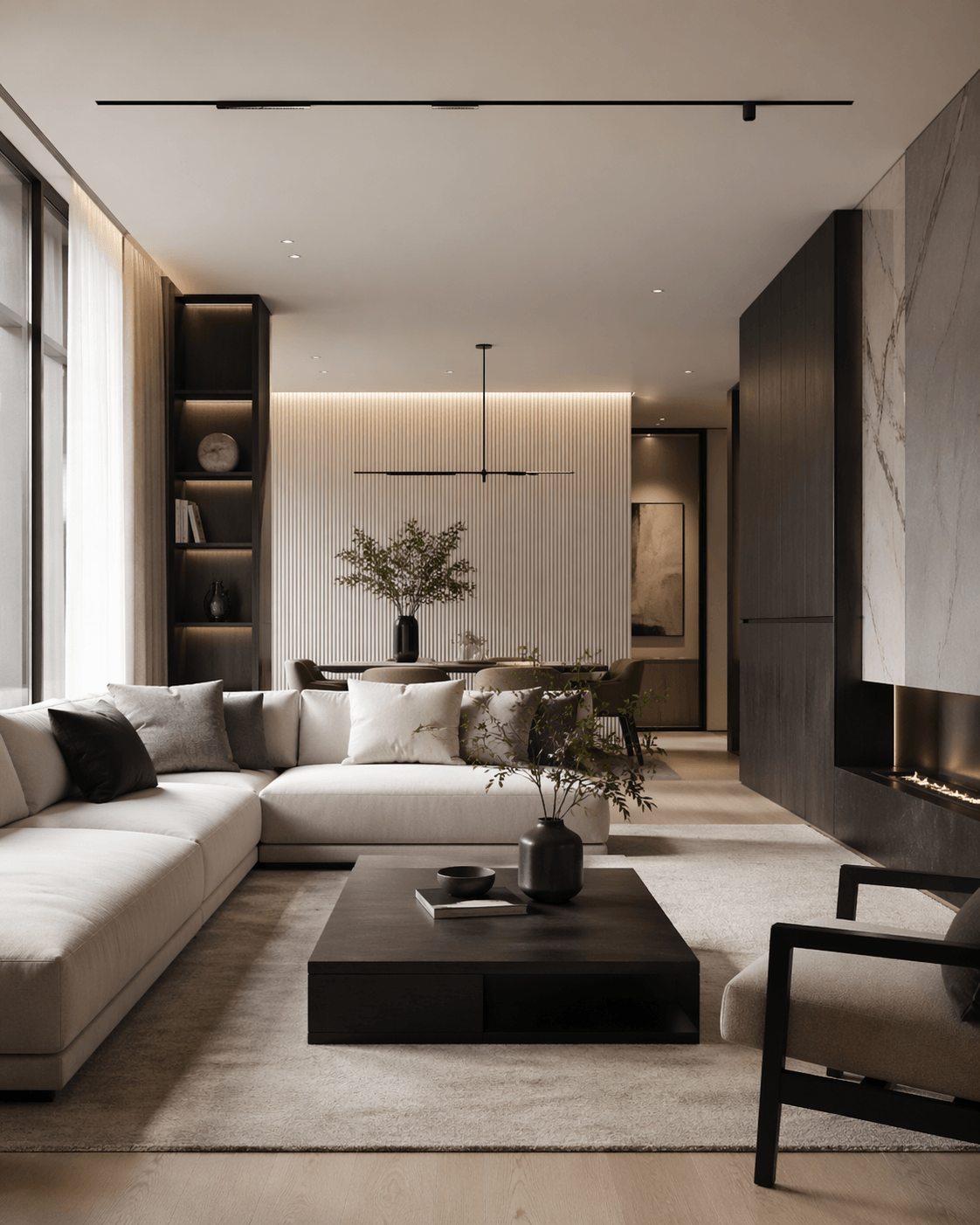 Стиль Современный с тёмными акцентами