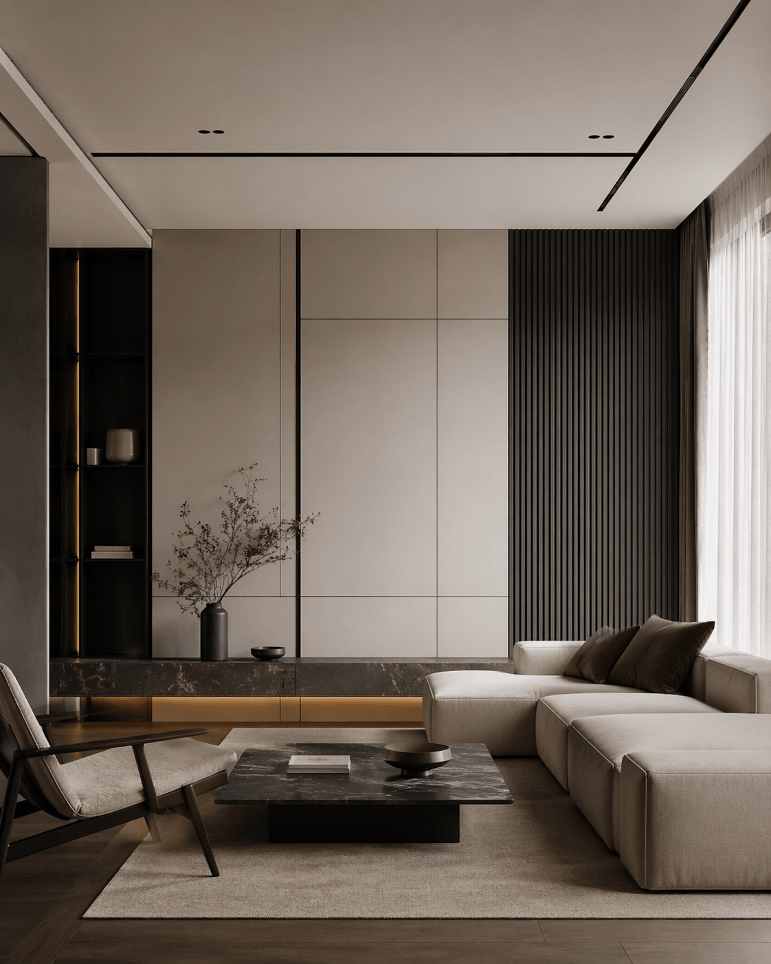 Стиль Сдержанный графичный